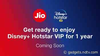 Jio to Offer 1 Year of Free Disney+ Hotstar VIP Subscription for Its Customers