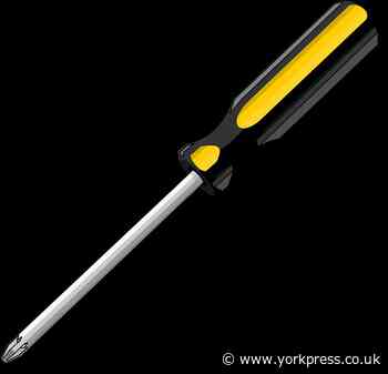 Man brandished screwdriver in York