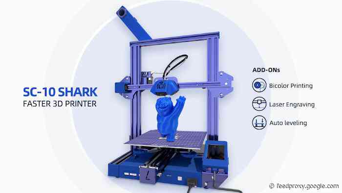 LOTMAXX SC-10 SHARK desktop 3D printer launching on Kickstarter