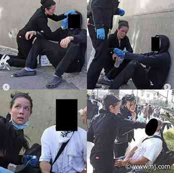 N.J. pop star Halsey provides medical care at protests after being shot by rubber bullet - NJ.com