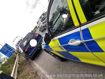Motorist smashes up his car after speeding at 110mph on M62