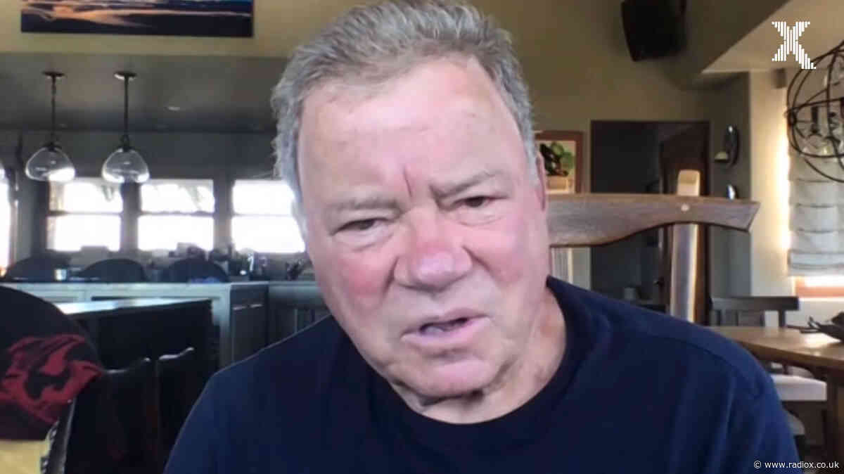 WATCH: William Shatner gives a special Captain's Log for Johnny Vaughan's 4-7 Thang - Radio X