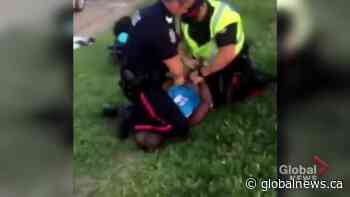 Edmonton police officer uses knee to restrain man during 2018 arrest