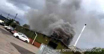 Two people rescued from huge factory blaze