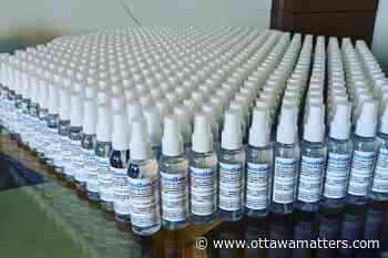 Large batch of hand sanitizer made for those taking part in Ottawa's anti-racism march - OttawaMatters.com