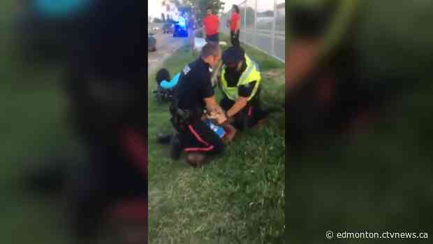 'In Edmonton it happens a lot': Local Black man restrained by the neck during arrest speaks out