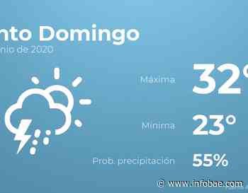 Previsión meteorológica: El tiempo hoy en Santo Domingo, 4 de junio - infobae