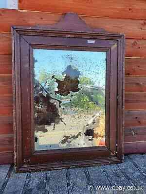 Antique Wooden Distressed Mirror