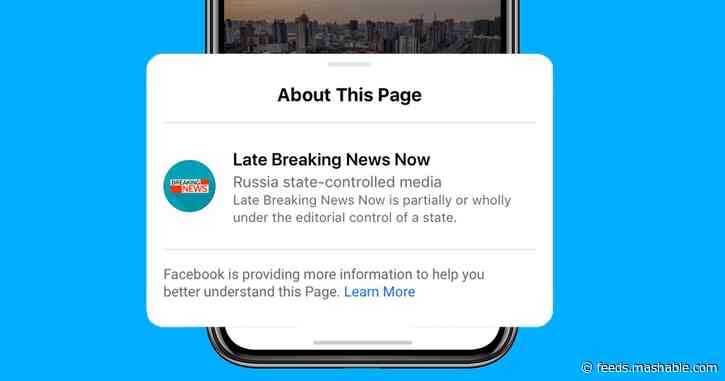 Eight months later, Facebook fulfills promise to label state-run media