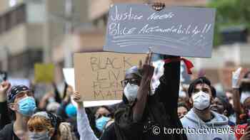 Anti-Black racism protest underway in downtown Toronto
