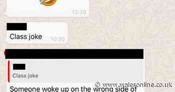 Full exchange of messages between Pontarddulais RFC players