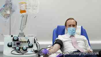 Matt Hancock urges people who have recovered from coronavirus to donate plasma