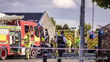 Pedestrian hit by car in west Belfast