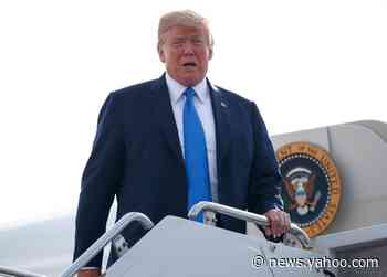 &#39;A fragile moment&#39;: Donald Trump tours Maine swab maker despite concerns over unrest