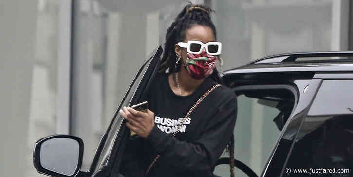 Kelly Rowland Wears a 'Business Woman' Sweatshirt While Heading Out in Beverly Hills