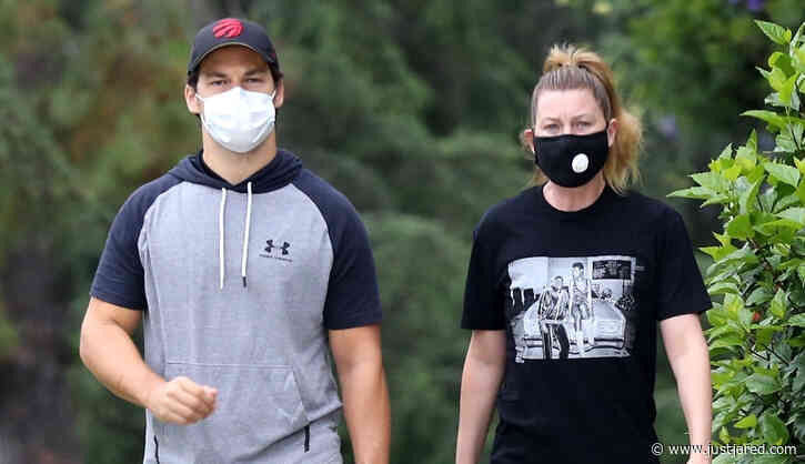 Grey's Anatomy's Ellen Pompeo & Giacomo Gianniotti Reunite for a Hike
