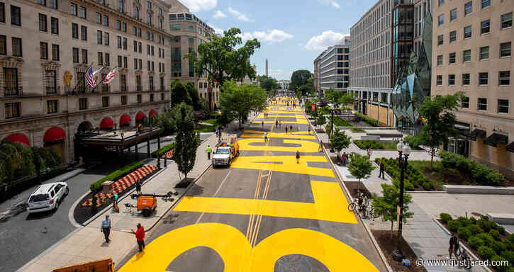 'Black Lives Matter' Painted on D.C. Street Leading to the White House with Mayor's Permission
