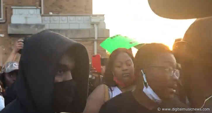 Kanye West Spotted at Black Lives Matter Protest In Chicago