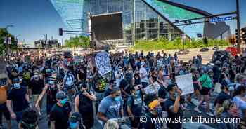 George Floyd protests continue in Twin Cities as hundreds gather at outside Ellison's office, at U.S. Bank Stadium