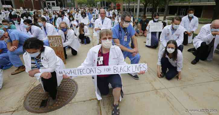 Salt Lake City doctors demonstrate to honor George Floyd and decry racism