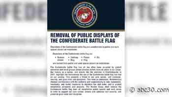 Marine Corps bans public display of confederate flag