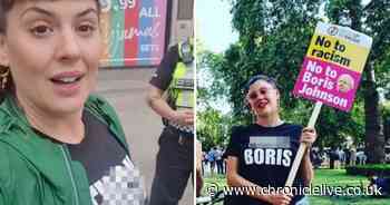 Woman stopped by police officer for wearing ‘f*** Boris’ T-shirt