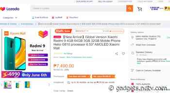 Redmi 9 Specifications, Price Appear on E-Retailer Website Ahead of Launch