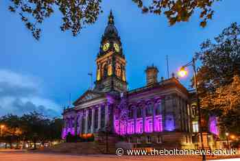 Bolton Town Hall goes purple in solidarity with Black Lives Matter
