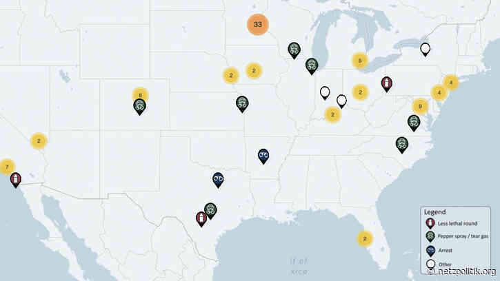 Pressefreiheit in den USA: 250 dokumentierte Übergriffe der Polizei auf die Presse