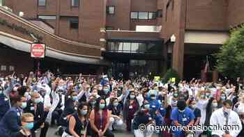 Medical Professionals Show Support For Protesters With ‘White Coats For Black Lives’ Movement - CBS New York