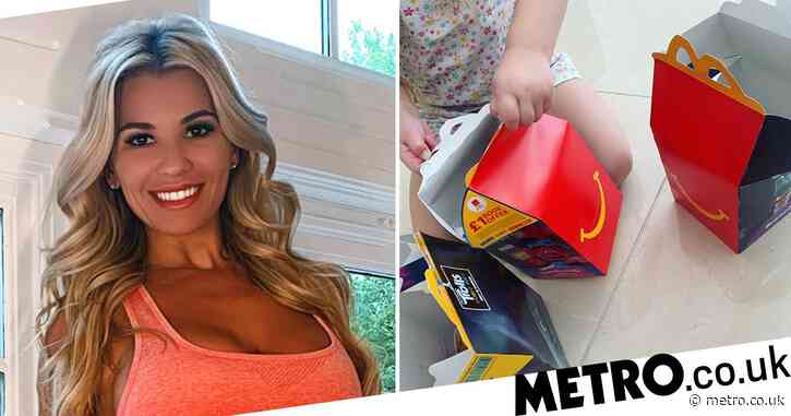 Christine McGuinness celebrates as all three children enjoy Happy Meals after ‘barely eating’ in lockdown