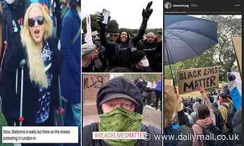 Madonna stuns fans as she attends Black Lives Matter protest on CRUTCHES