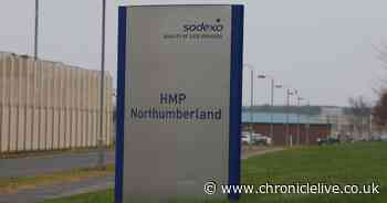 Prisoner 'protesting' on the roof of HMP Northumberland