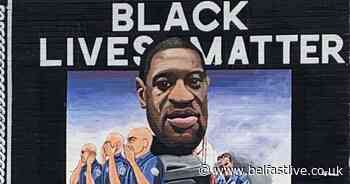 Mural in tribute to George Floyd appears in West Belfast - Belfast Live