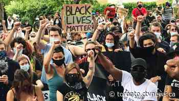 Crowds fill downtown Toronto streets to protest anti-Black racism