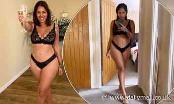 Malin Andersson showcases incredible curves in black lingerie to celebrate moving into new house