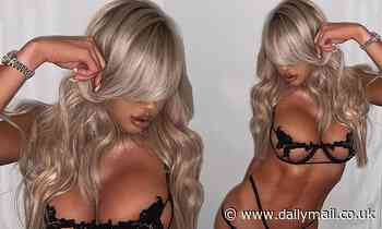 Love Island's Hannah Elizabeth leaves little to the imagination as she poses in skimpy lingerie