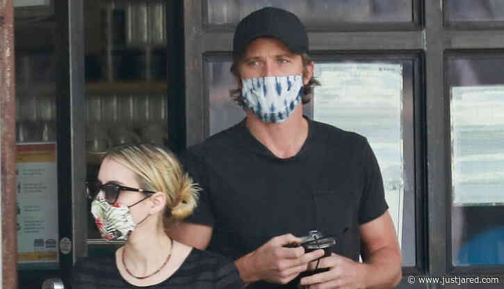 Emma Roberts & Boyfriend Garrett Hedlund Pick Up Their Saturday Morning Coffee