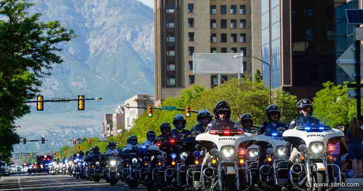 Over 1,000 mourners salute slain Ogden police officer during funeral ceremony