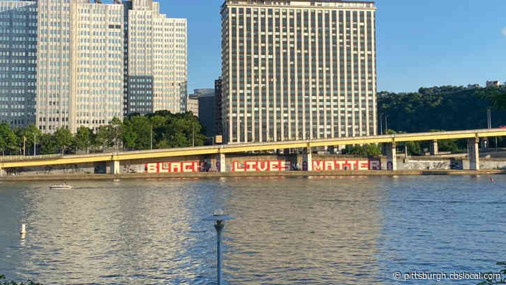 ‘Black Lives Matter’ Artwork Painted Along Ft. Duquesne Boulevard