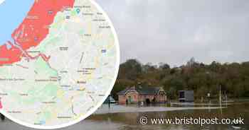 Map shows how much of Bristol could be under water by 2050