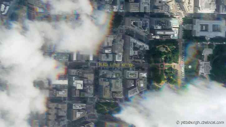 Washington’s New Black Lives Matter Street Mural Is Captured In Satellite Image