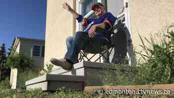 'A smile or a wave goes a long way': Edmonton man waves from his front step every day - CTV News Edmonton