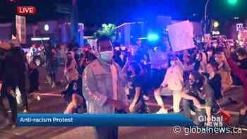 Edmonton anti-racism rally takes over downtown streets after peaceful protest at the Alberta legislature | Watch News Videos Online - Globalnews.ca