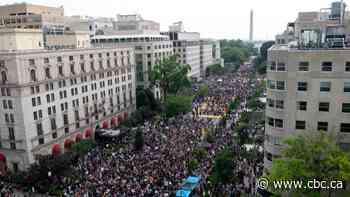 Calm prevails over anti-black racism protest in Washington, D.C., as demonstrations continue across U.S.