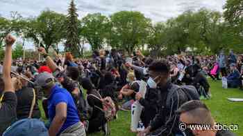 Two arrests made following anti-racism protest at the Alberta Legislature