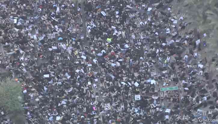 In 10th evening of Phoenix protests, no arrests for 6th time