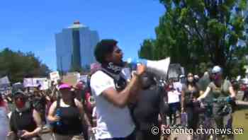 Thousands gather in Mississauga to protest against anti-Black racism