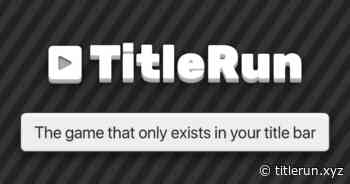 TitleRun - The Game That Only Exists In Your Title Bar