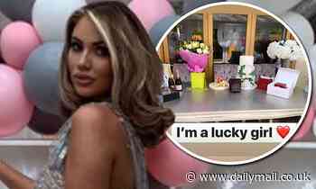 Amy Childs puts on leggy display as she celebrates her 30th birthday in lockdown with new beau Tim